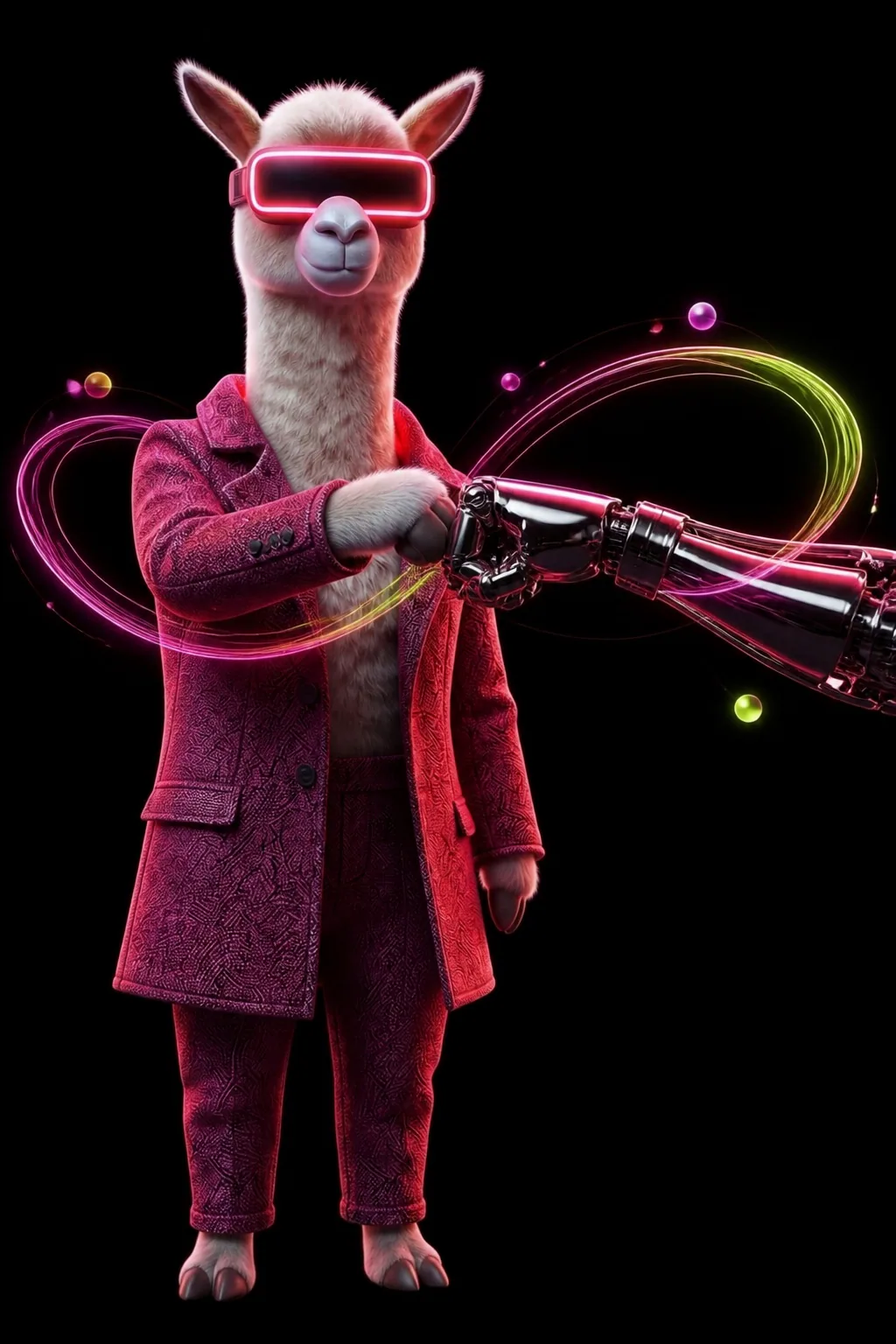 Smart Scale llama illustrating Human control is architecture. Not an approval button.