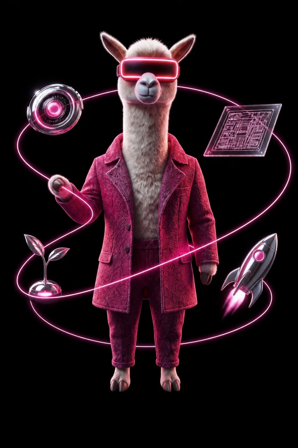 Smart Scale llama representing At Smart Scale, we deploy practical AI to help your business move forward.