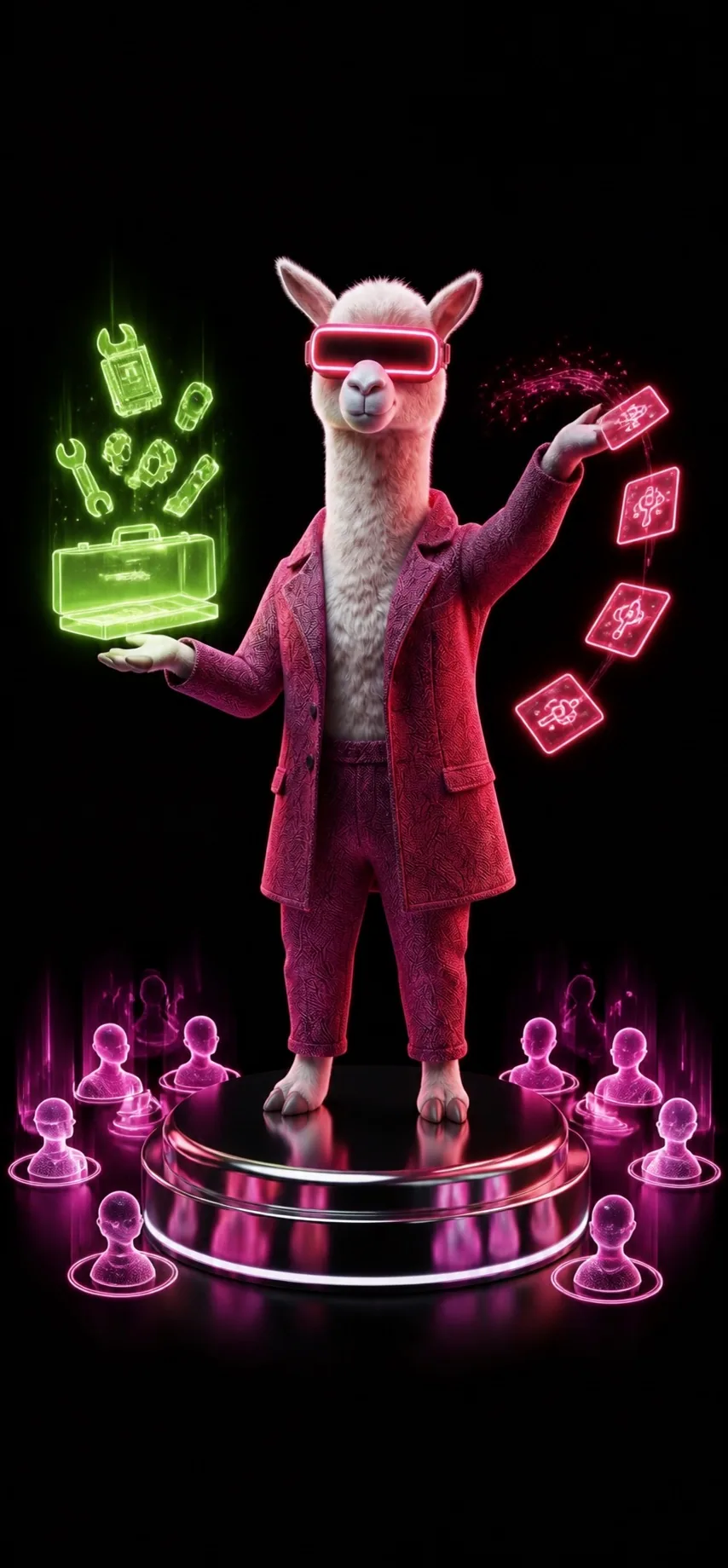 Smart Scale llama illustrating Keep production AI reliable after launch.