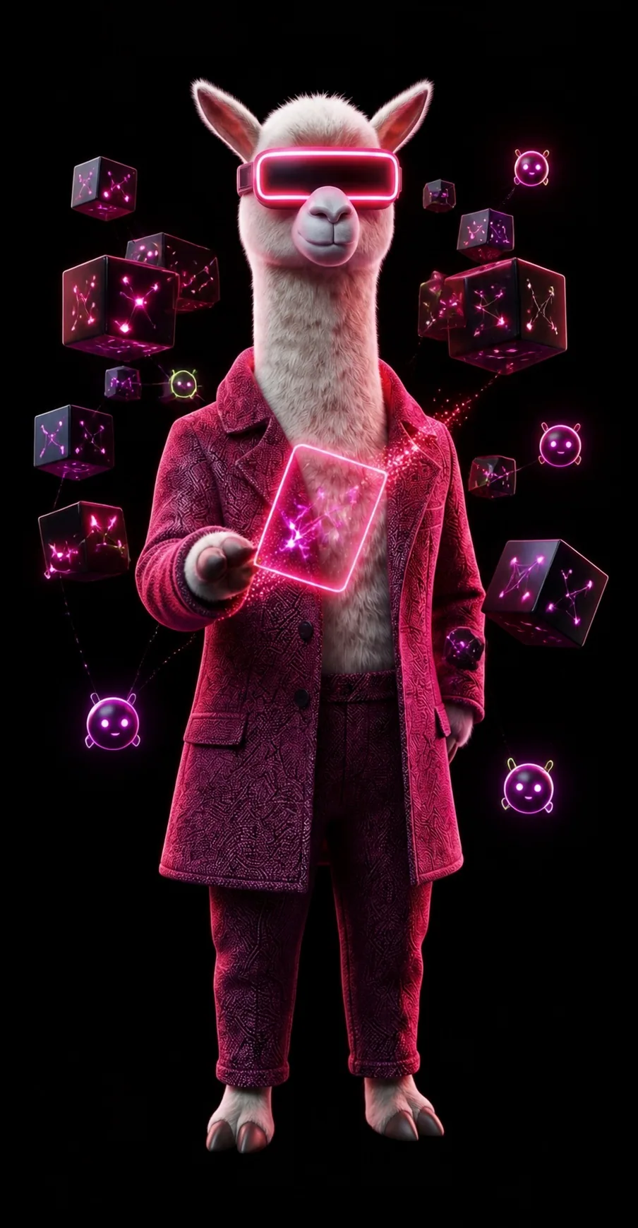 Smart Scale llama illustrating Know what the AI may do. Prove how it behaves.