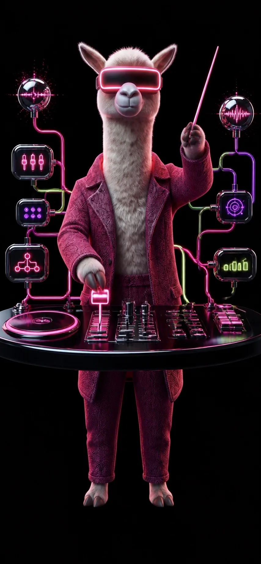 Smart Scale llama illustrating Connect AI to the systems that run your business.