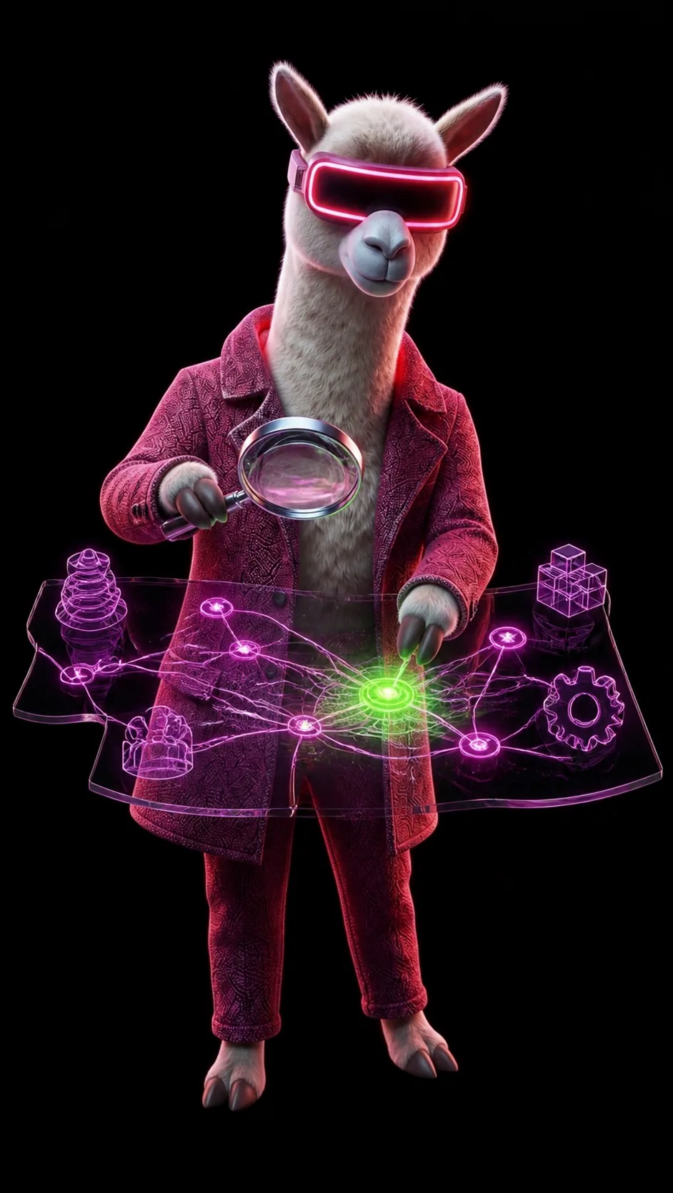 Smart Scale llama illustrating Know where AI will pay off. Before you spend.